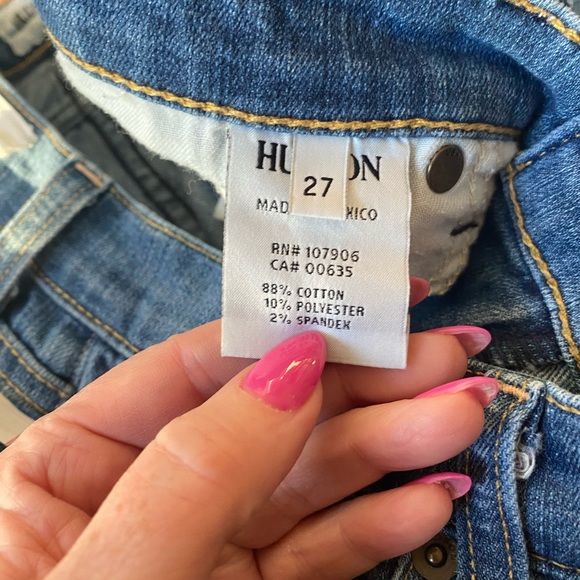 HUDSON Krista Distressed Skinny Jean sz 27 - Picture 11 of 11